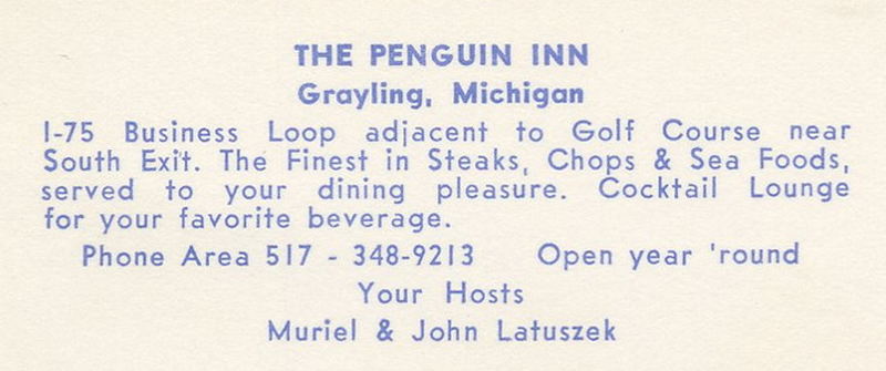 Penguin Inn - Vintage Postcard (newer photo)